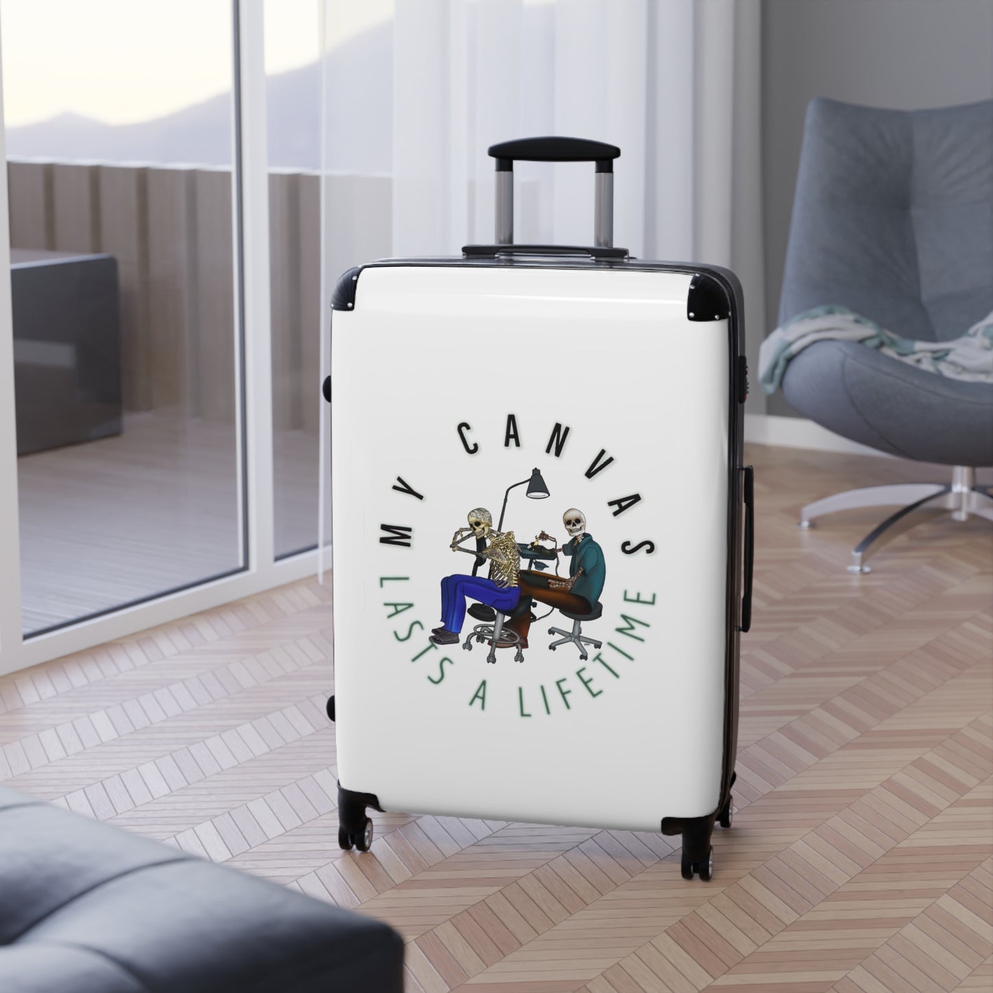 Tattoo Artist Skeletons Suitcases