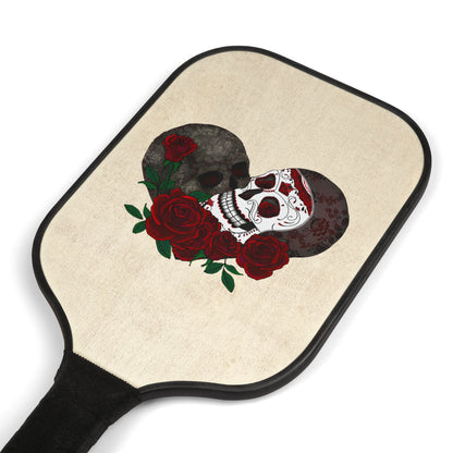 Lace Sugar Skull heart and roses Pickleball Kit