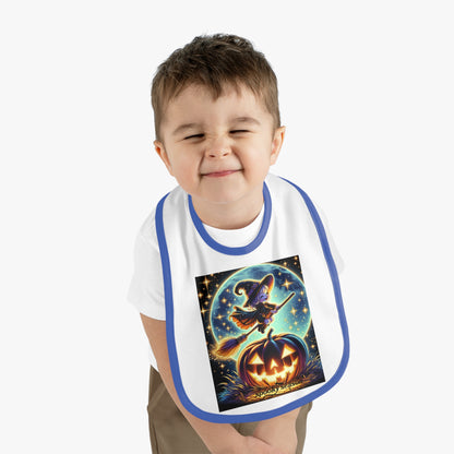 Bib Halloween Witchy Contrast Trim