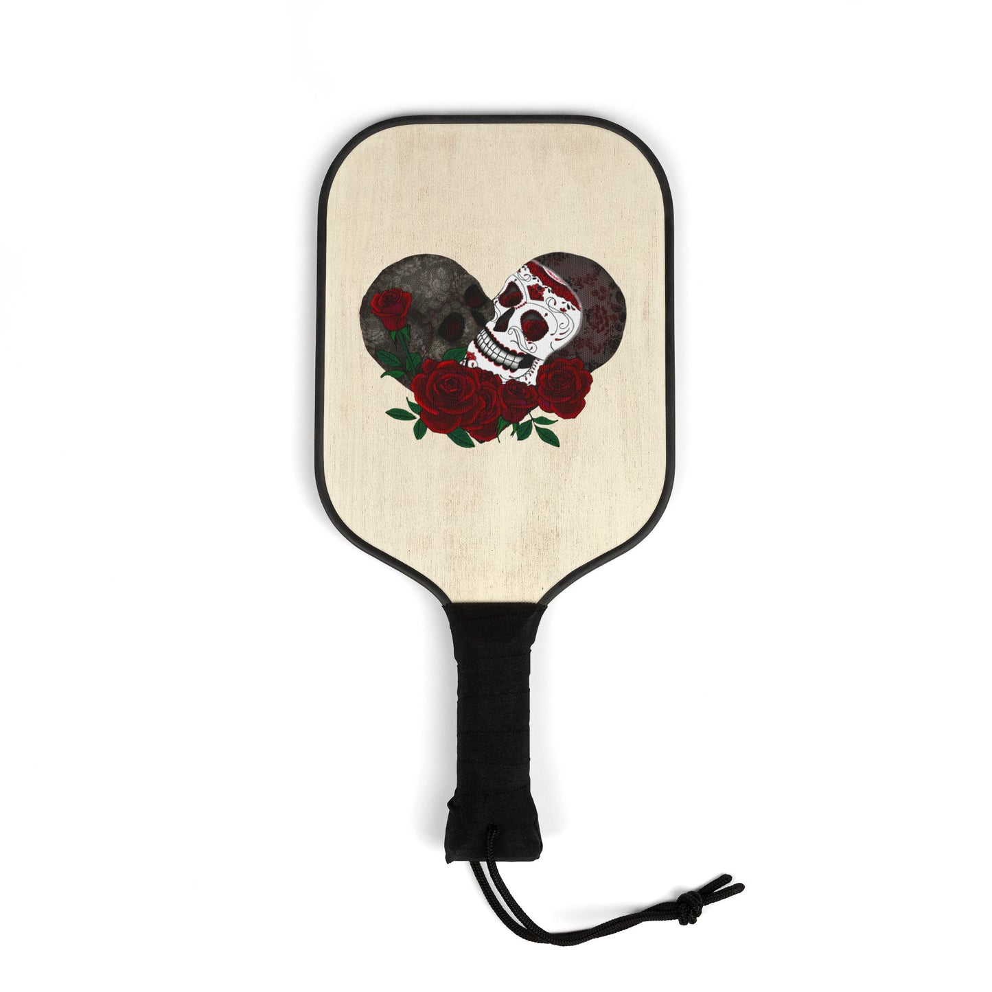 Lace Sugar Skull heart and roses Pickleball Kit