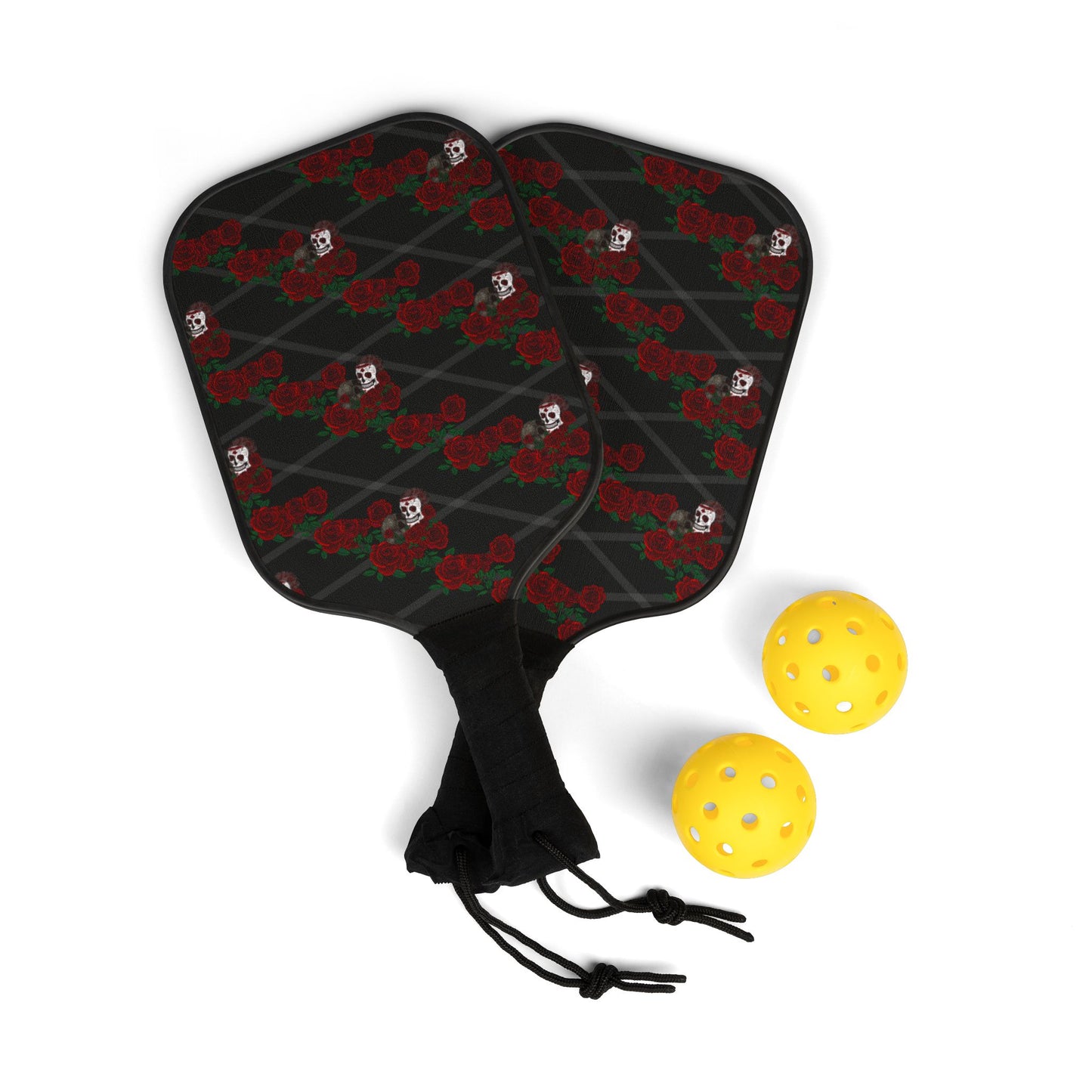 Skulls and roses Pickleball Kit