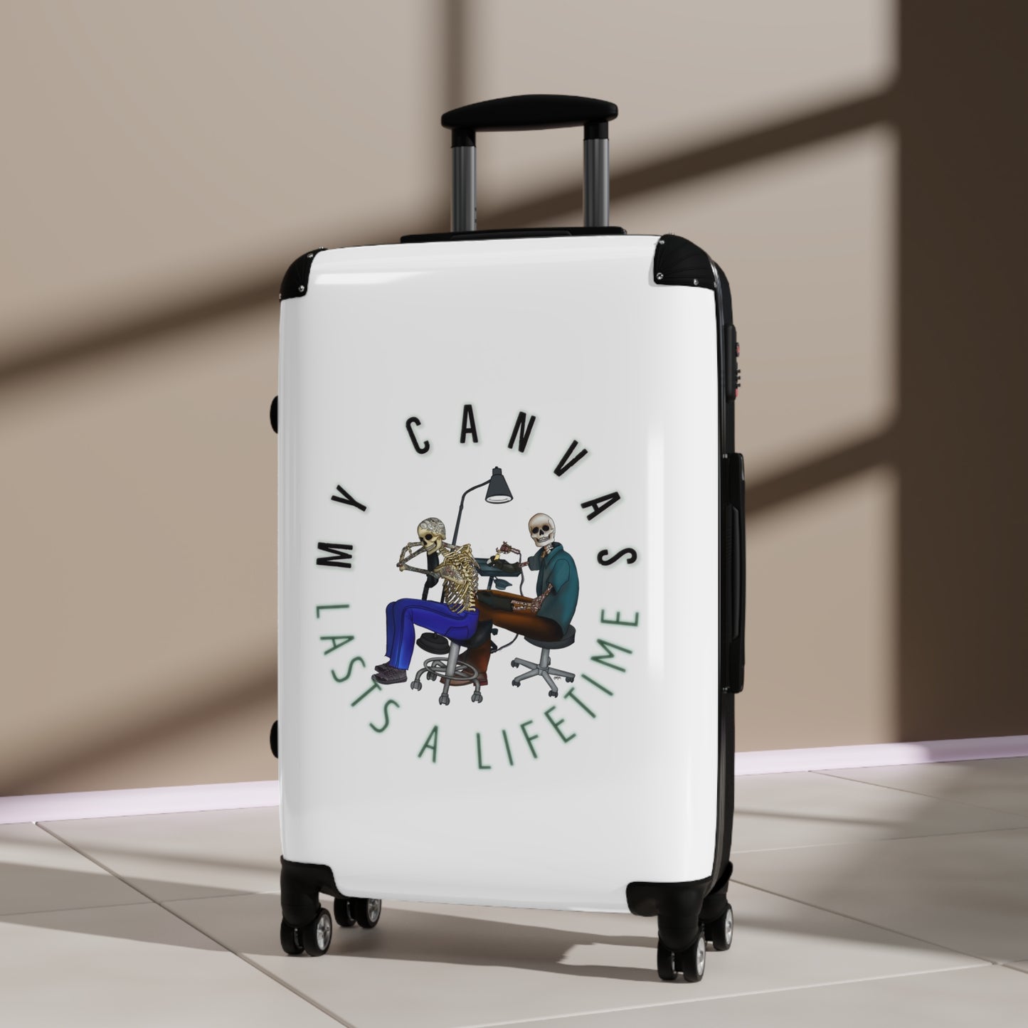 Tattoo Artist Skeletons Suitcases