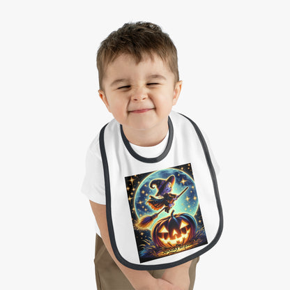 Bib Halloween Witchy Contrast Trim