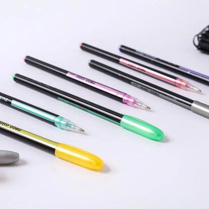 12Pcs/Set Gel Pen Set Glitter Gel Pens For School Office Adult Coloring Book Journals Drawing Doodling Art Markers Promotion Pen