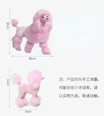 Simulated Poodle Dog Model Animal Doll Pet Home Decoration Teddy Famous Dogs