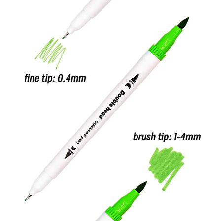 LOLEDE 60 Color Double Head Markers Tip Art Supplies Drawing Brush Pen Colors Set Stationery Pens Pencils Writing Office School