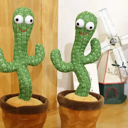 Talking, Recording ,Dancing Cactus Toys, Sunshine Cactus, Children's Electronic Plush Toys, 120 Songs, Children's Birthday Gifts