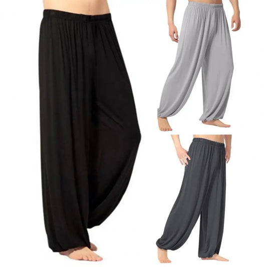 Women Men Harem Pants Modal Yoga Loose Long Pants Belly Dance Boho Sports Wide Trousers Quick Dry Sweatpants Yoga Clothing