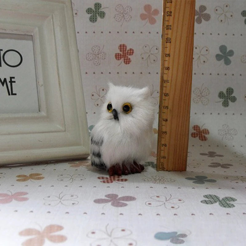 Simulation Owl Exquisite Ornament Simulation Owl Plush Doll Home Decor Stuffed Plush Doll Simulation Animal Model Figurine New